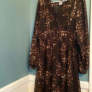 ICHI dress- sheer with slip- light weight - size 36